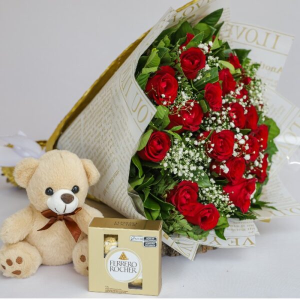 Kit Buquê Rosas Nacionais 01 - 24 Unidades
