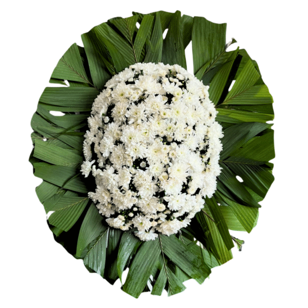 Coroa de Flores Simples - Branca