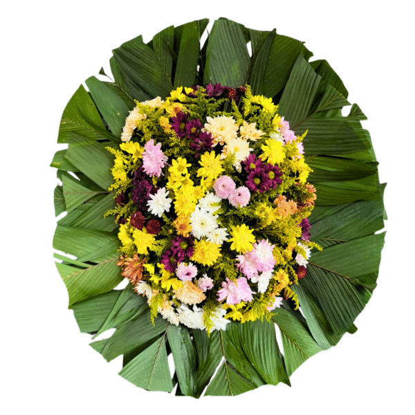 Coroa de Flores Simples - Colorida